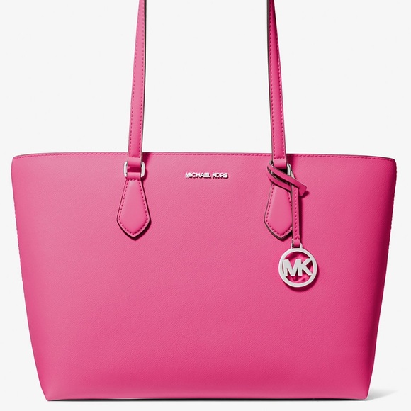 Michael Kors Sheila Large Tote Bag Dragonfruit - Picture 1 of 4